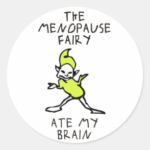 Sticker Rond La fée de ménopause