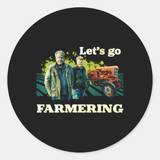 Sticker Rond La Ferme De Clarkson Allons À L'Agriculture