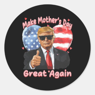 Sticker Rond La Fête des mères de Trump est un événement marqua