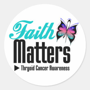 Sticker Rond LA FOI DU Cancer Du Thyroïde COMPTE