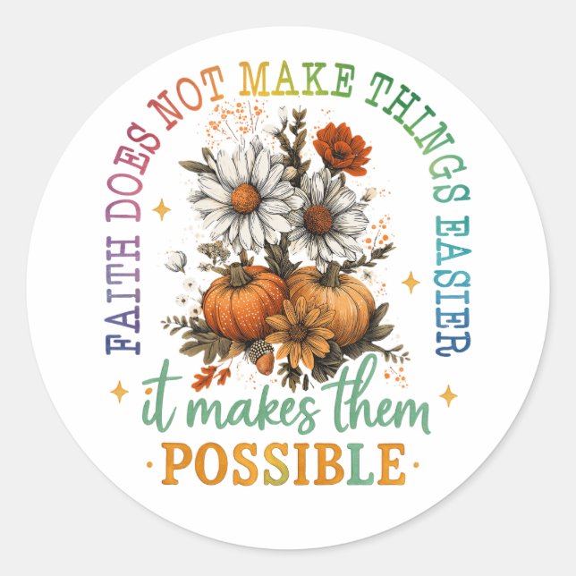 Sticker Rond La Foi Ne... (Devant)