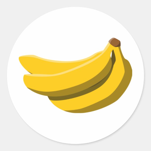 Sticker Rond La folie banane ! (Devant)