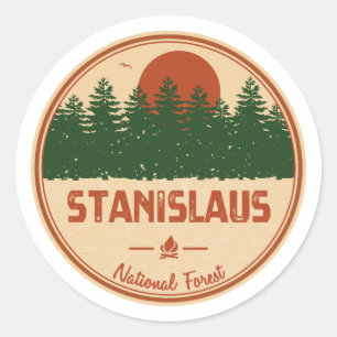 Sticker Rond La forêt nationale de Stanislaus