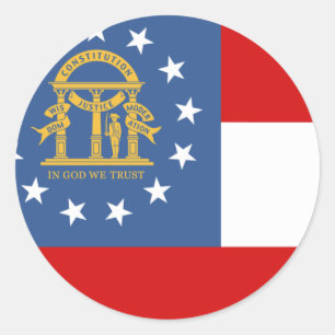 STICKER ROND LA GÉORGIE
