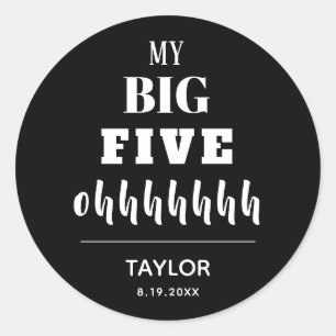 Sticker Rond La grande fête du 50e anniversaire Favor