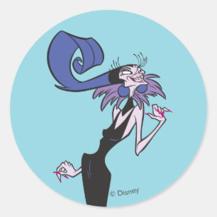 Sticker Rond La Groove du Nouvel Empereur Yzma