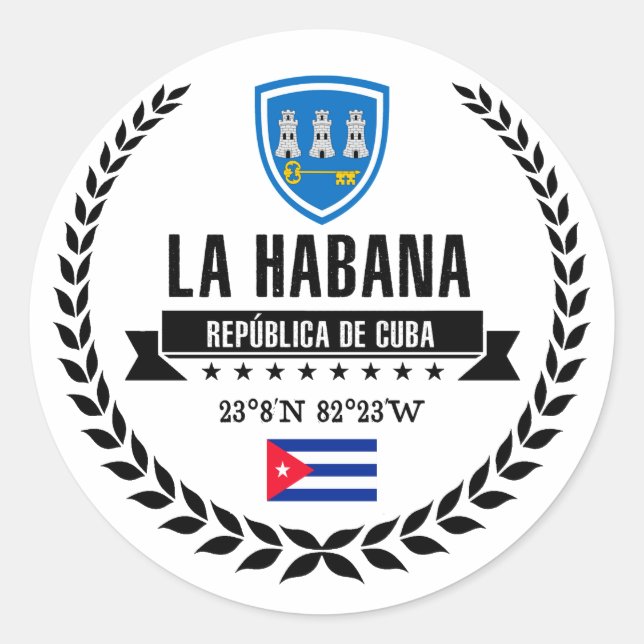 Sticker Rond La Havane (Devant)