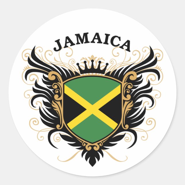 Sticker Rond La Jamaïque (Devant)