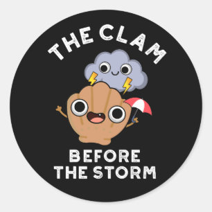 Sticker Rond La Jambe Avant La Tempête Météo Jeu Basse BG