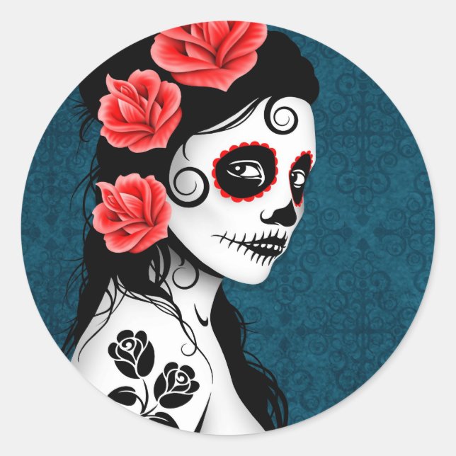 Sticker Rond La Journée de la Fille du Déad (Devant)
