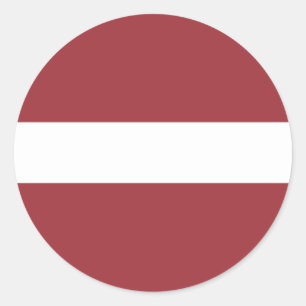 Sticker Rond la Lettonie