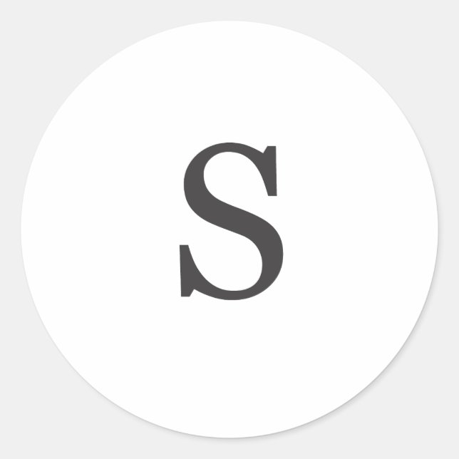 Sticker Rond "la lettre S" (Devant)