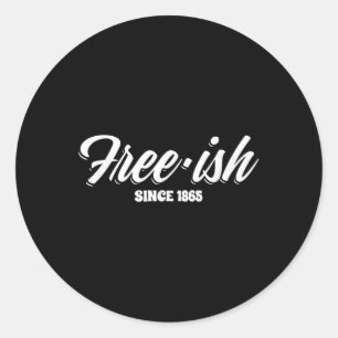 Sticker Rond La Liberté De La Fierté Noire Pour L'Amérique Afri