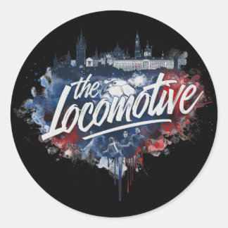 Sticker Rond la Lokomotive - le surnom de la Rep. Ceko