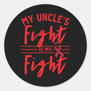 Sticker Rond La lutte de mon oncle est ma lutte Sensibilisation
