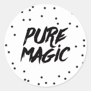 Sticker Rond La magie des vacances de Noël