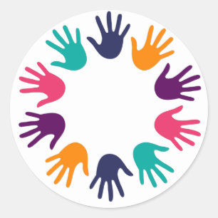 Sticker Rond La Main