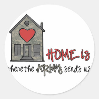 Sticker Rond La maison