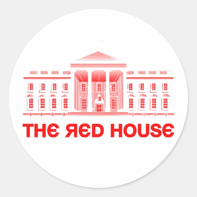 Sticker Rond La Maison Rouge (Devant)