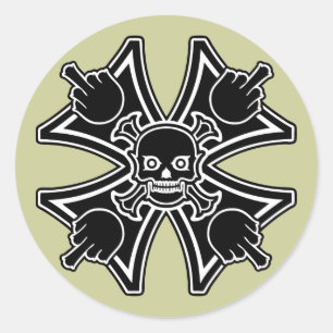 Sticker Rond La malédiction des oiseaux maltais