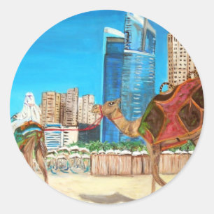 Sticker Rond La marina de Dubaï