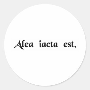 Sticker Rond La mort a été jetée.