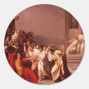 Sticker Rond La mort de César