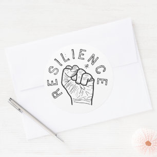 Sticker Rond La motivation de la résilience