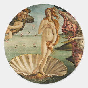 Sticker Rond La naissance de Vénus