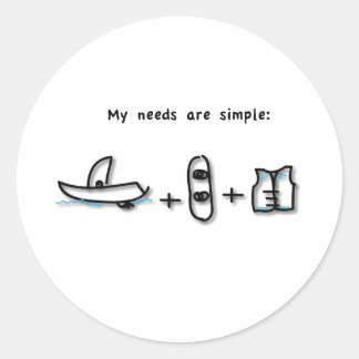 Sticker Rond La navigation est tout ce dont j'ai besoin