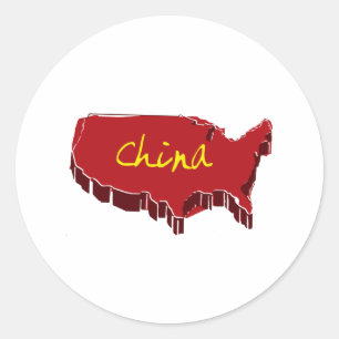 STICKER ROND LA NOUVELLE CHINE
