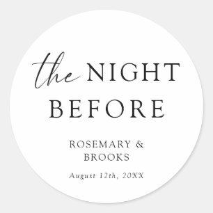 Sticker Rond La Nuit Avant Le Dîner De La Répétition Mariage