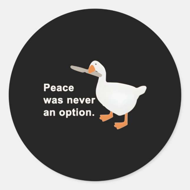 Sticker Rond La Paix (Devant)