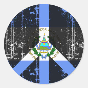 Sticker Rond La Paix Au Salvador