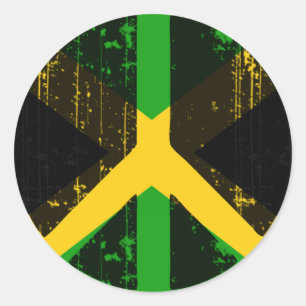 Sticker Rond La Paix En Jamaïque