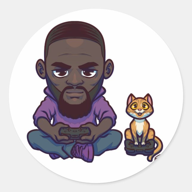 Sticker Rond La panique de Muggah (Devant)