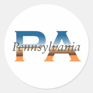Sticker Rond La Pennsylvanie