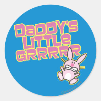 Sticker Rond La petite fille de papa