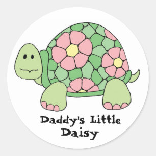 Sticker Rond La petite marguerite de papa