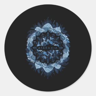 Sticker Rond La philosophie stoïque cite la vertu la sagesse Se