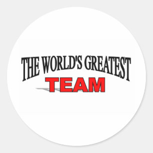 Sticker Rond La plus grande équipe du monde