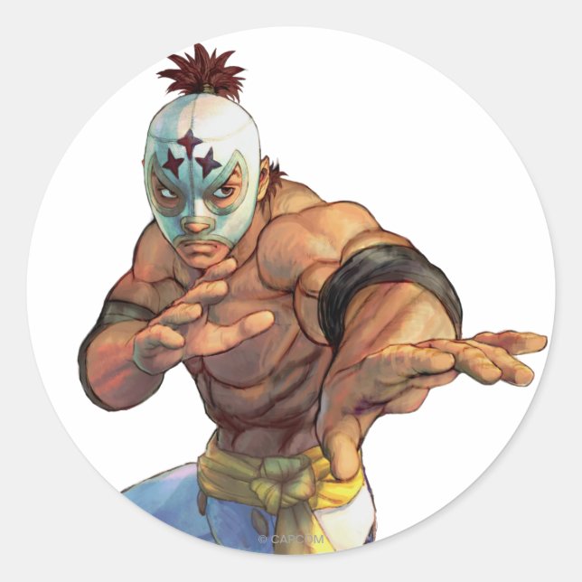 Sticker Rond La position de prêt d'El Fuerte (Devant)