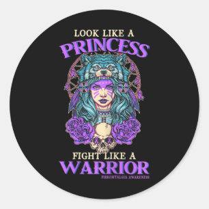 Sticker Rond La Princesse De Conscience Se Battre Comme Un Guer