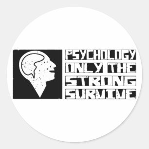 Sticker Rond La psychologie survit