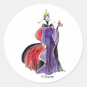 Sticker Rond La Reine du Mal Dans la pensée malsaine