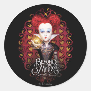 Sticker Rond La Reine Rouge   Au-delà du miroir