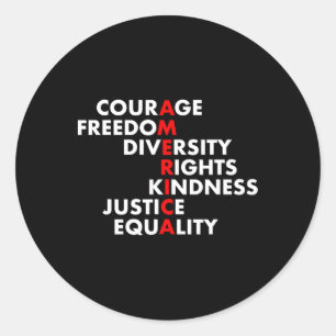 Sticker Rond La résistance politique contre Trump