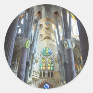 Sticker Rond La Sagrada Familia