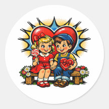 La Saint-Valentin | Rétro Pop Art Vintage