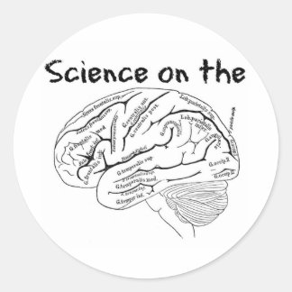 Sticker Rond La science au cerveau